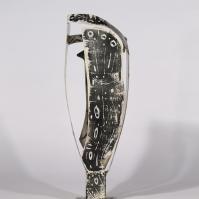 Fleur pour ma Muse V 2025 Acier soudé peint et patiné - 48 x 15 x 16 cm