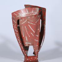 Fleur pour ma Muse VI 2025 Acier soudé peint et patiné - 37,5 x 19,5 x 10 cm