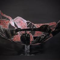 Naissance de Vénus VI 2025  Acier soudé peint et patiné - 50 x 80 x 70 cm