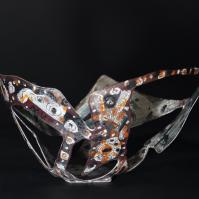 Souvenir d'Agrigente III 2024 Acier soudé peint et patiné - Hauteur : 13 cm - Diamètre : 21 cm