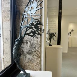 Vue de l'exposition : L'empreinte de l'ange Montalbano Galerie 3C Charolles 