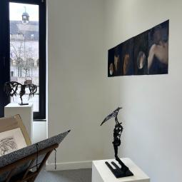 Vue de l'exposition : L'empreinte de l'ange Montalbano Galerie 3C Charolles