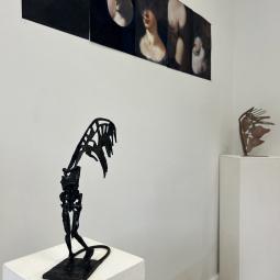 Vue de l'exposition : L'empreinte de l'ange Montalbano Galerie 3C Charolles