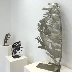 Vue de l'exposition : L'empreinte de l'ange Montalbano Galerie 3C Charolles