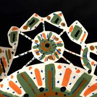 La roue de la Fortune 2025 Acier soudé peint - 26 x 48 x 49 cm - Pièce unique